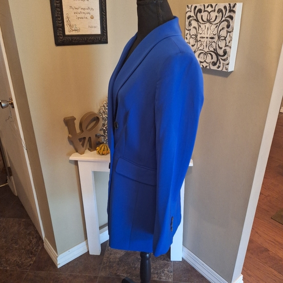 NWOT CeCe royal blue blazer PRISTINE oversized sz 6 - Picture 6 of 16